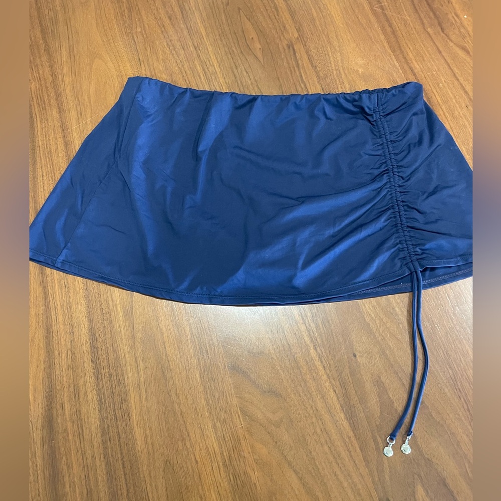 Anne Cole Navy Blue Swim Skirt